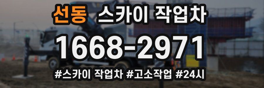 선동 스카이 작업차