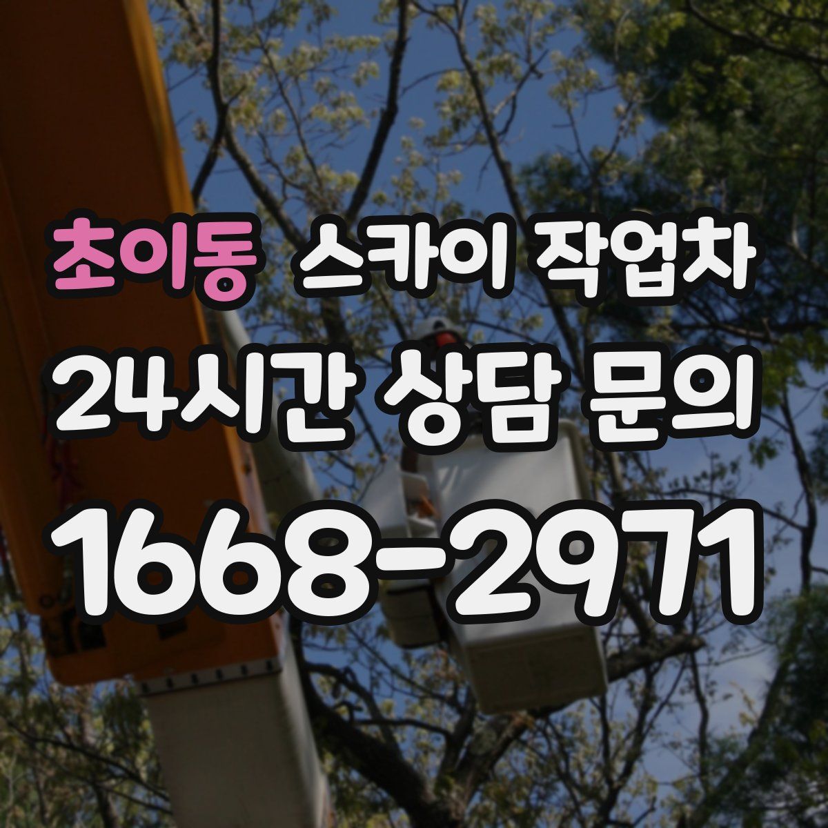 초이동 스카이 작업차