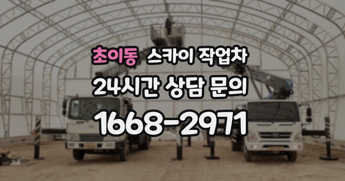 초이동 스카이 작업차