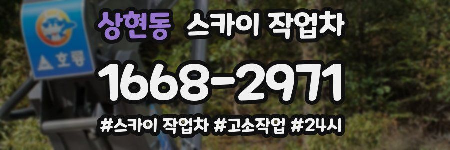 상현동 스카이 작업차