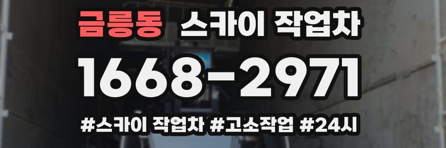 금릉동 스카이 작업차