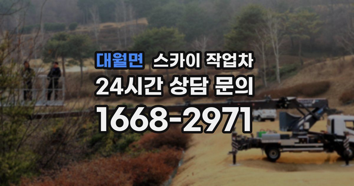 대월면 스카이 작업차