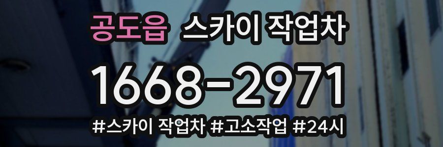 공도읍 스카이 작업차