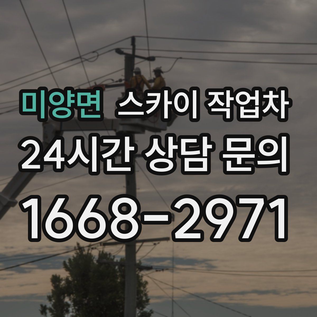 미양면 스카이 작업차