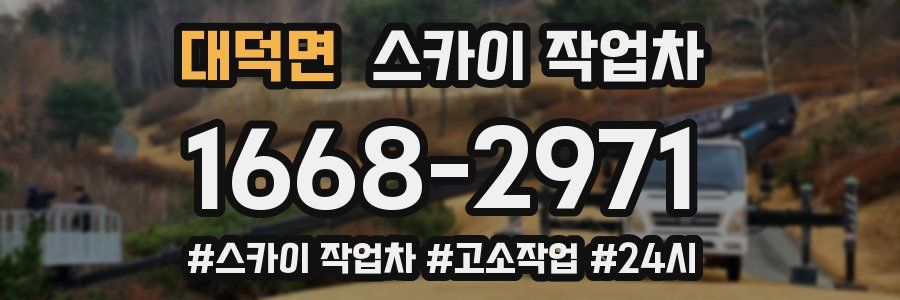 대덕면 스카이 작업차