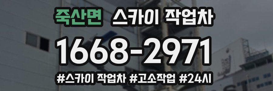 죽산면 스카이 작업차