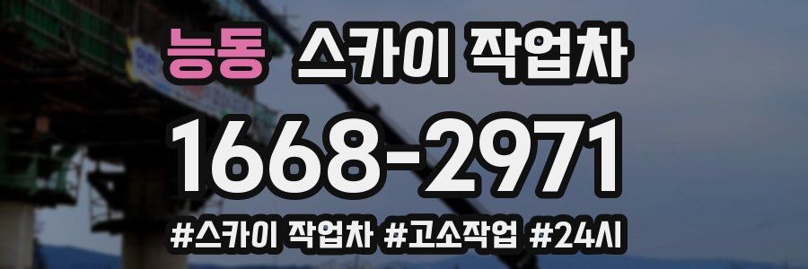 능동 스카이 작업차