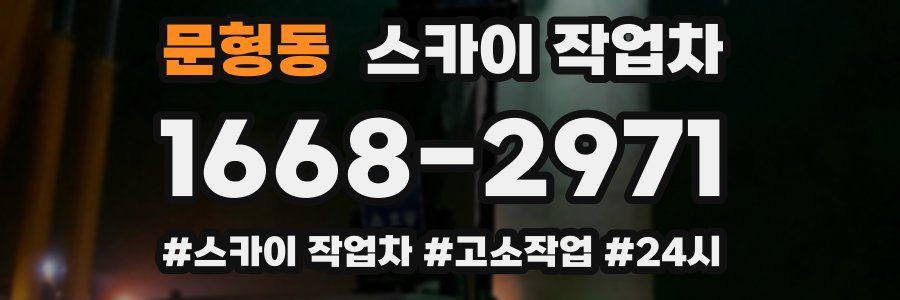 문형동 스카이 작업차