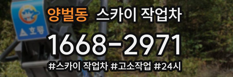 양벌동 스카이 작업차