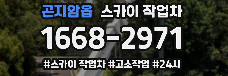 곤지암읍 스카이 작업차