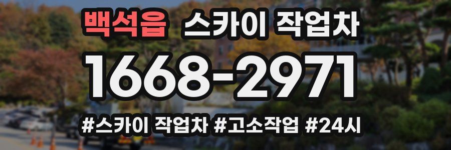 백석읍 스카이 작업차