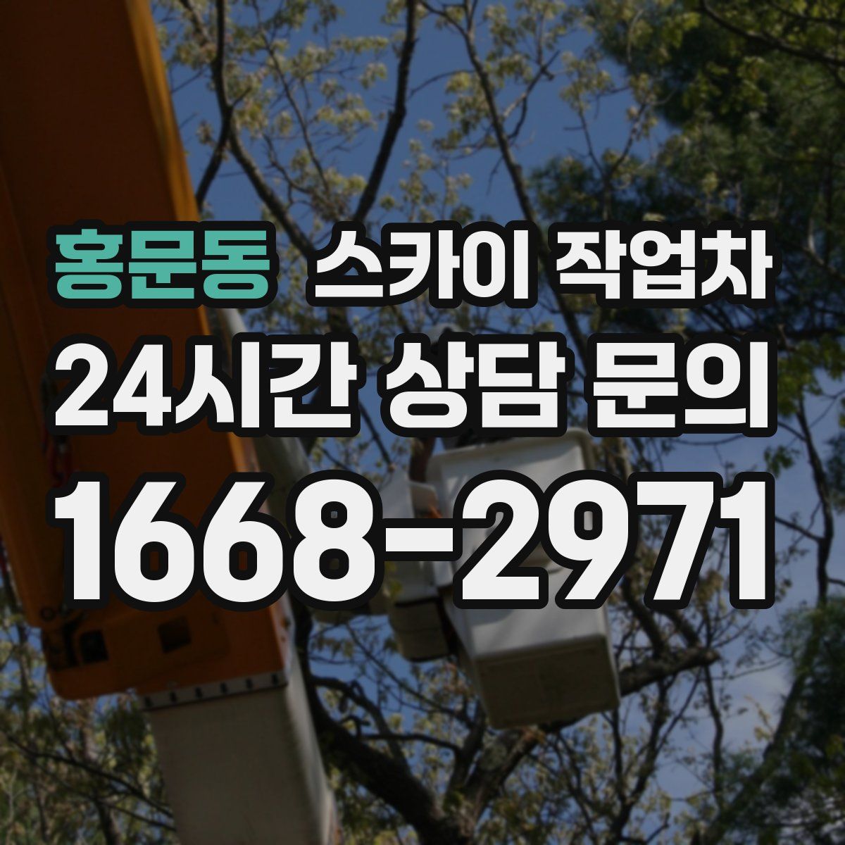 홍문동 스카이 작업차