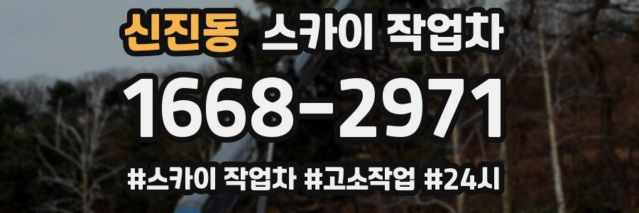 신진동 스카이 작업차