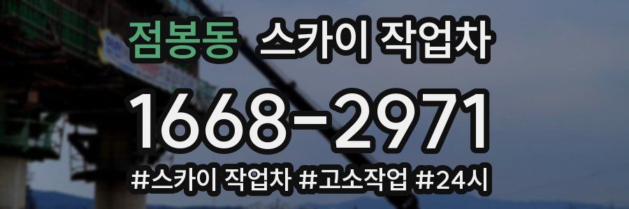 점봉동 스카이 작업차