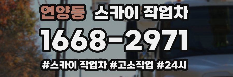 연양동 스카이 작업차