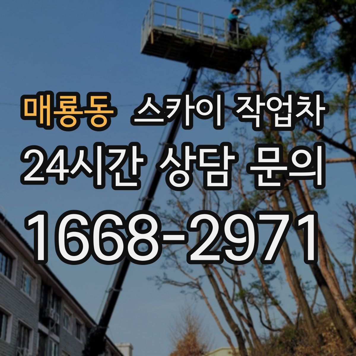 매룡동 스카이 작업차