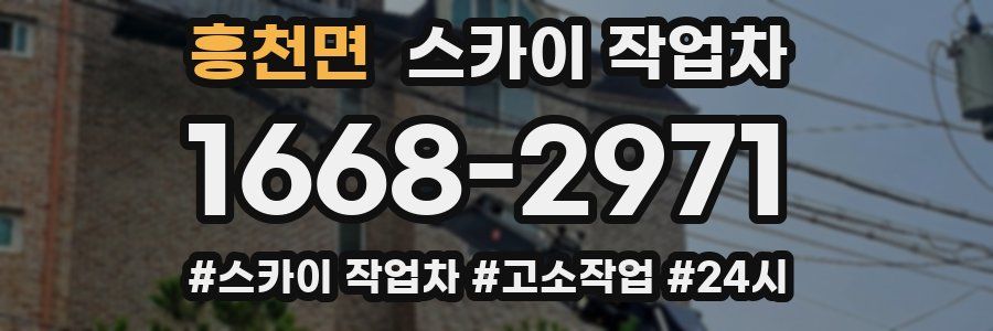 흥천면 스카이 작업차