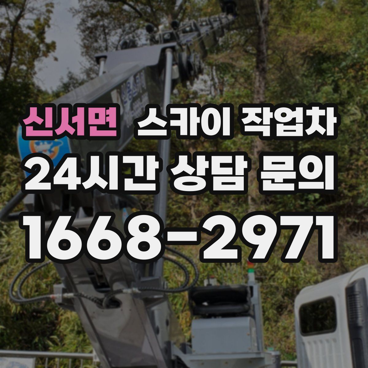 신서면 스카이 작업차