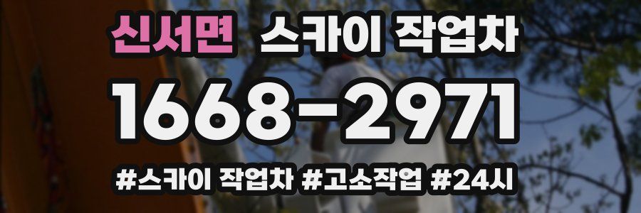 신서면 스카이 작업차