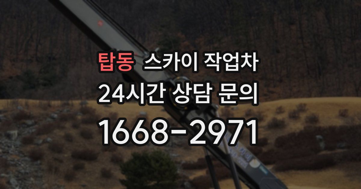 탑동 스카이 작업차