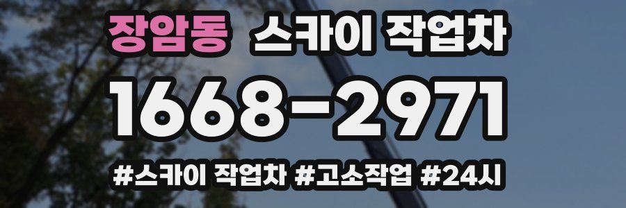 장암동 스카이 작업차