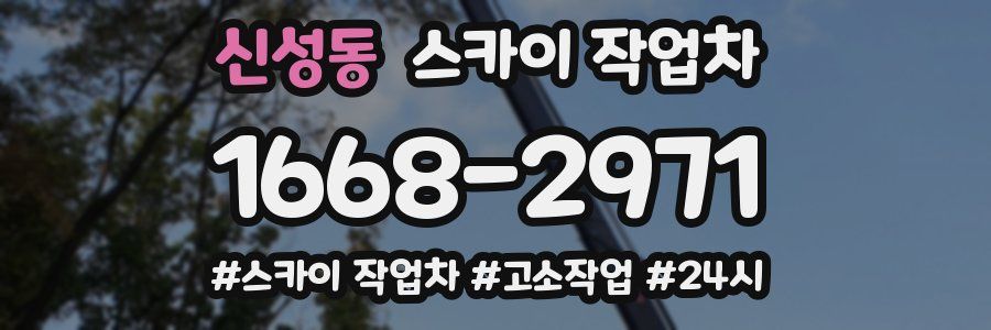 신성동 스카이 작업차