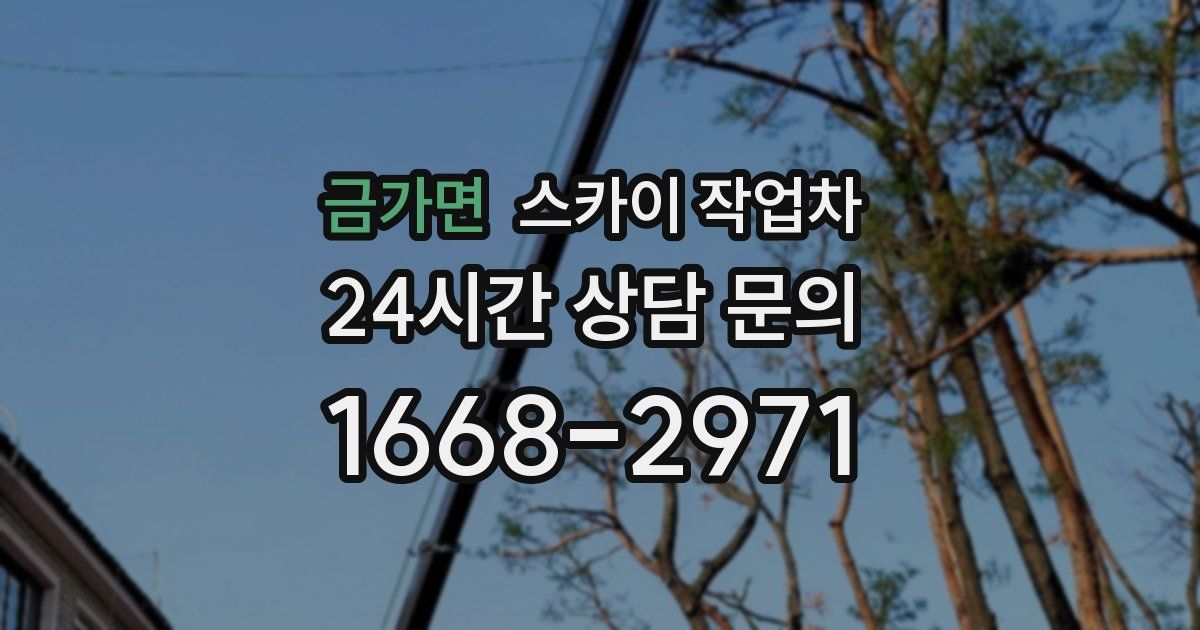 금가면 스카이 작업차