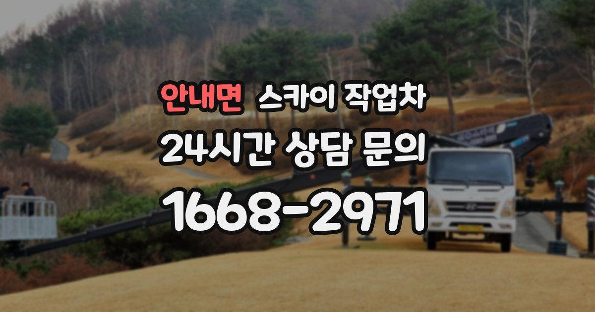 안내면 스카이 작업차