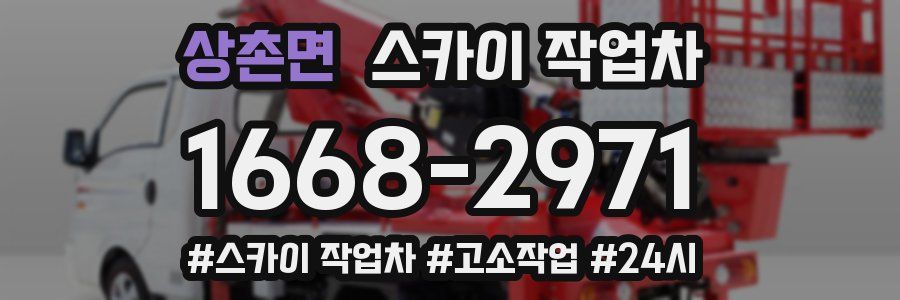 상촌면 스카이 작업차