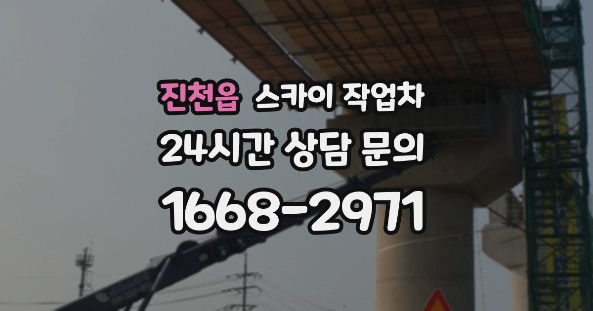 진천읍 스카이 작업차