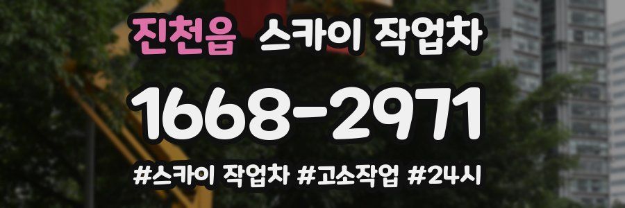 진천읍 스카이 작업차