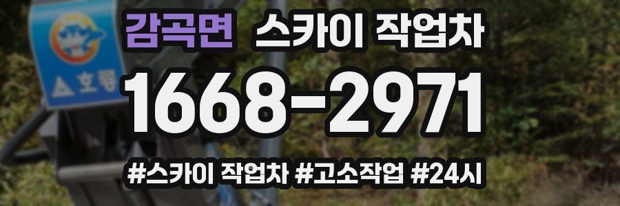 감곡면 스카이 작업차