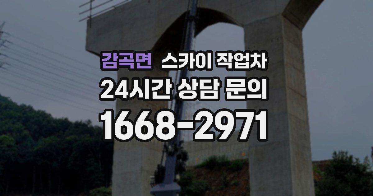 감곡면 스카이 작업차