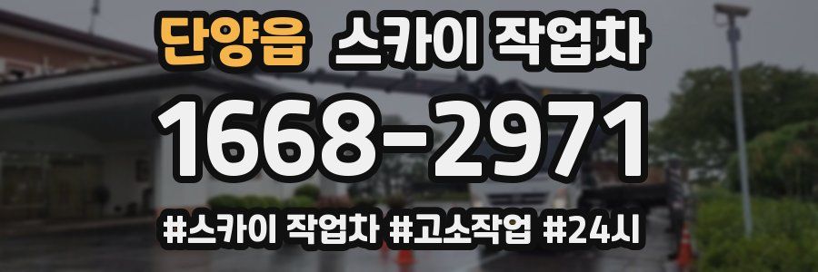 단양읍 스카이 작업차