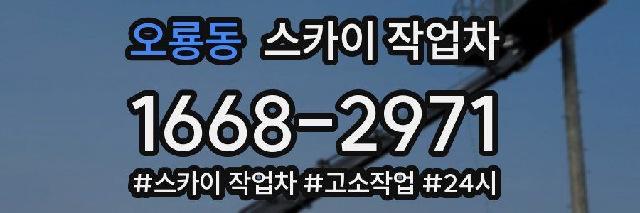 오룡동 스카이 작업차