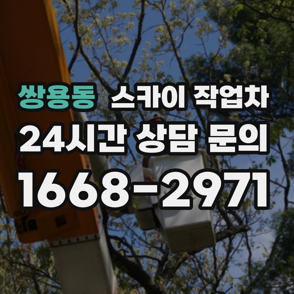 쌍용동 스카이 작업차