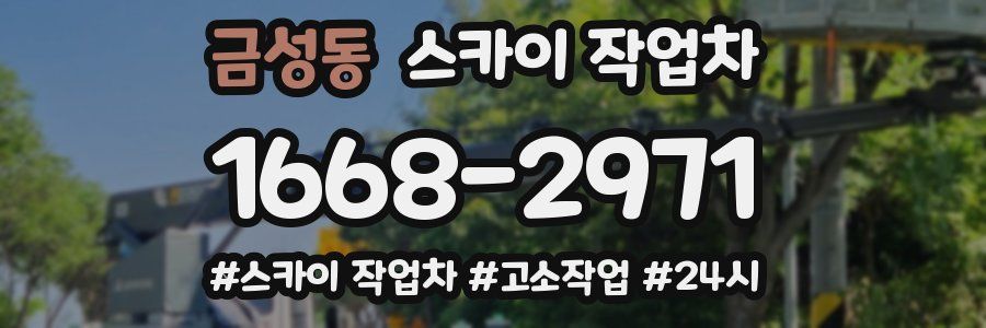 금성동 스카이 작업차