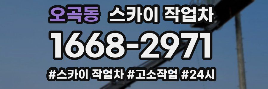 오곡동 스카이 작업차