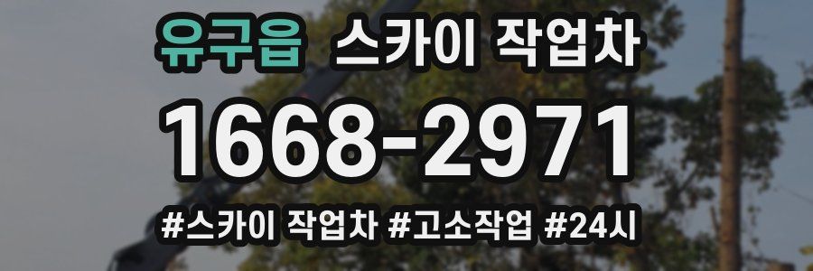 유구읍 스카이 작업차