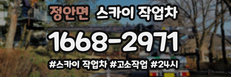 정안면 스카이 작업차