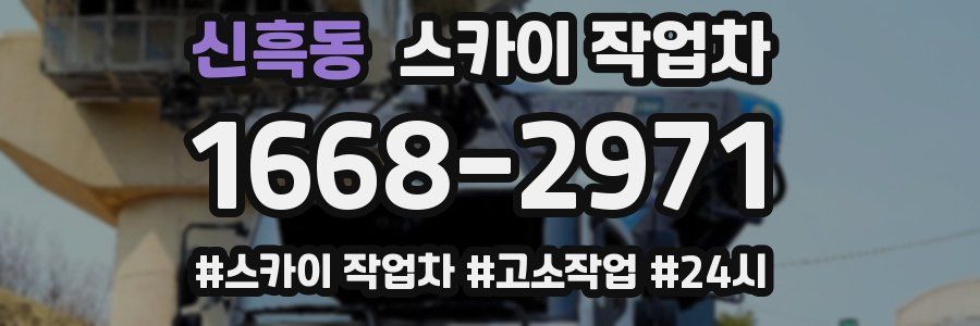 신흑동 스카이 작업차