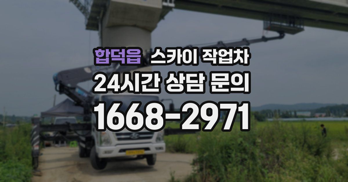 합덕읍 스카이 작업차
