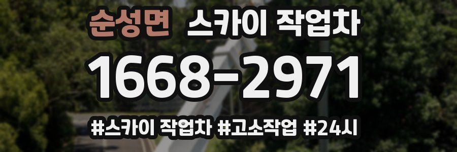 순성면 스카이 작업차