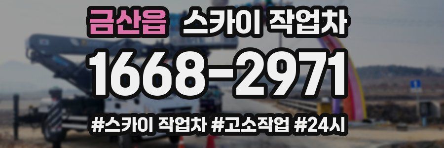 금산읍 스카이 작업차