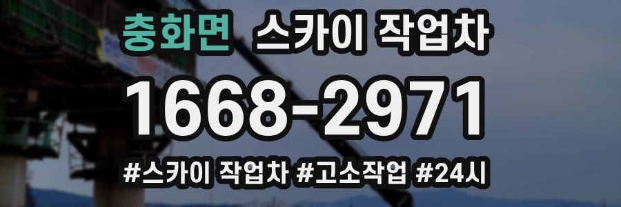 충화면 스카이 작업차