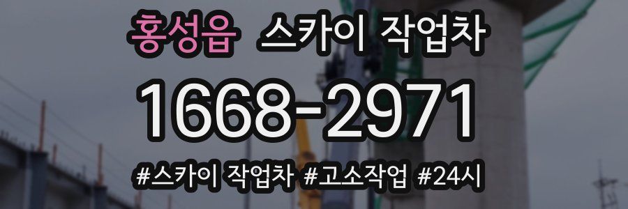 홍성읍 스카이 작업차