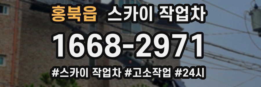 홍북읍 스카이 작업차