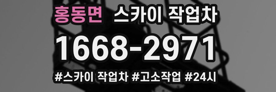 홍동면 스카이 작업차