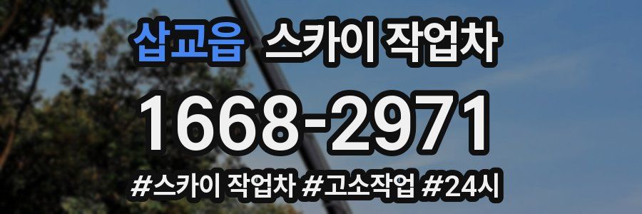 삽교읍 스카이 작업차