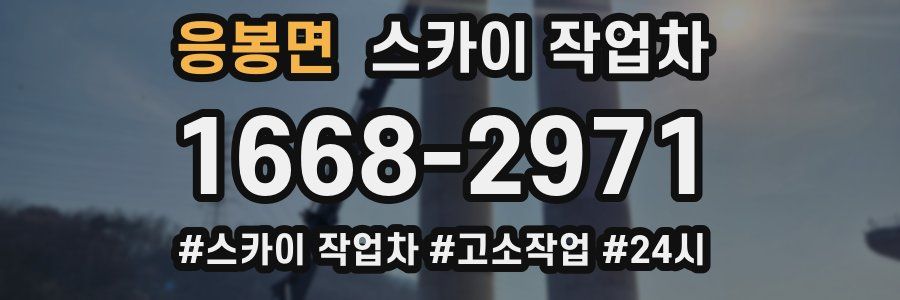 응봉면 스카이 작업차